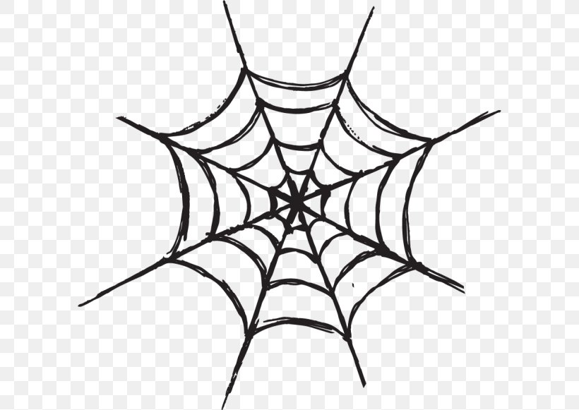 Spider Web Vector Graphics Clip Art Illustration, PNG, 600x581px, Spider, Area, Artwork, Black And White, Branch Download Free