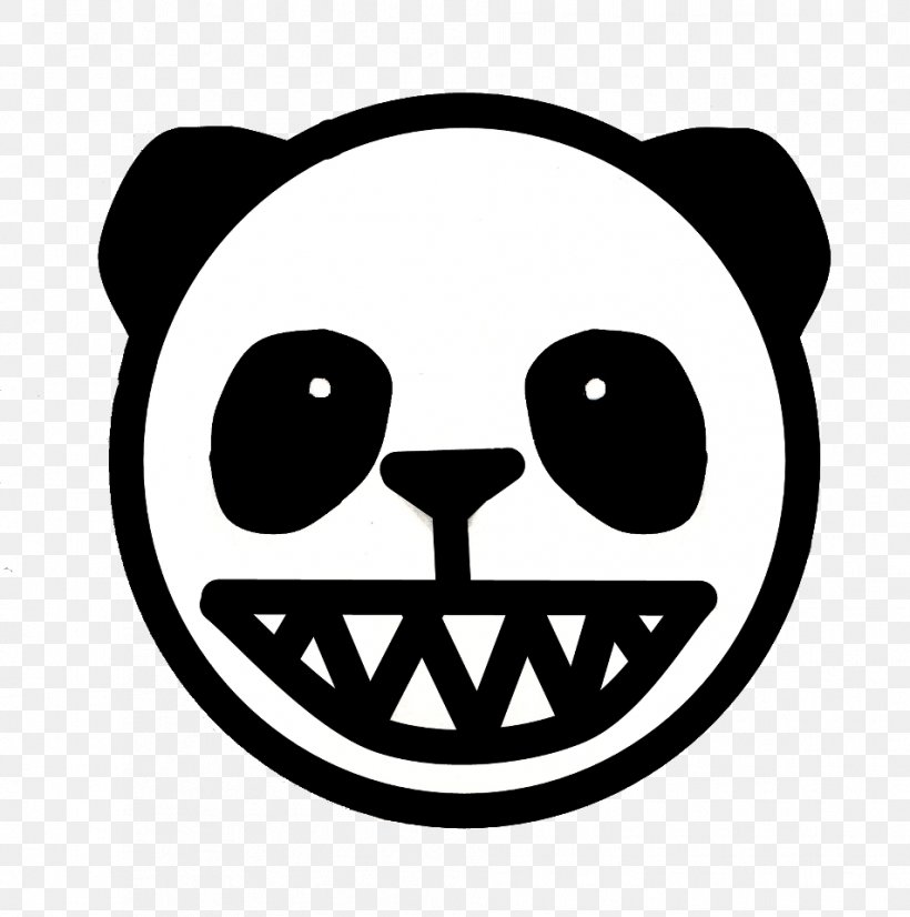 Giant Panda Drawing Logo, PNG, 953x960px, Giant Panda, Animal, Black, Black And White, Cartoon Download Free