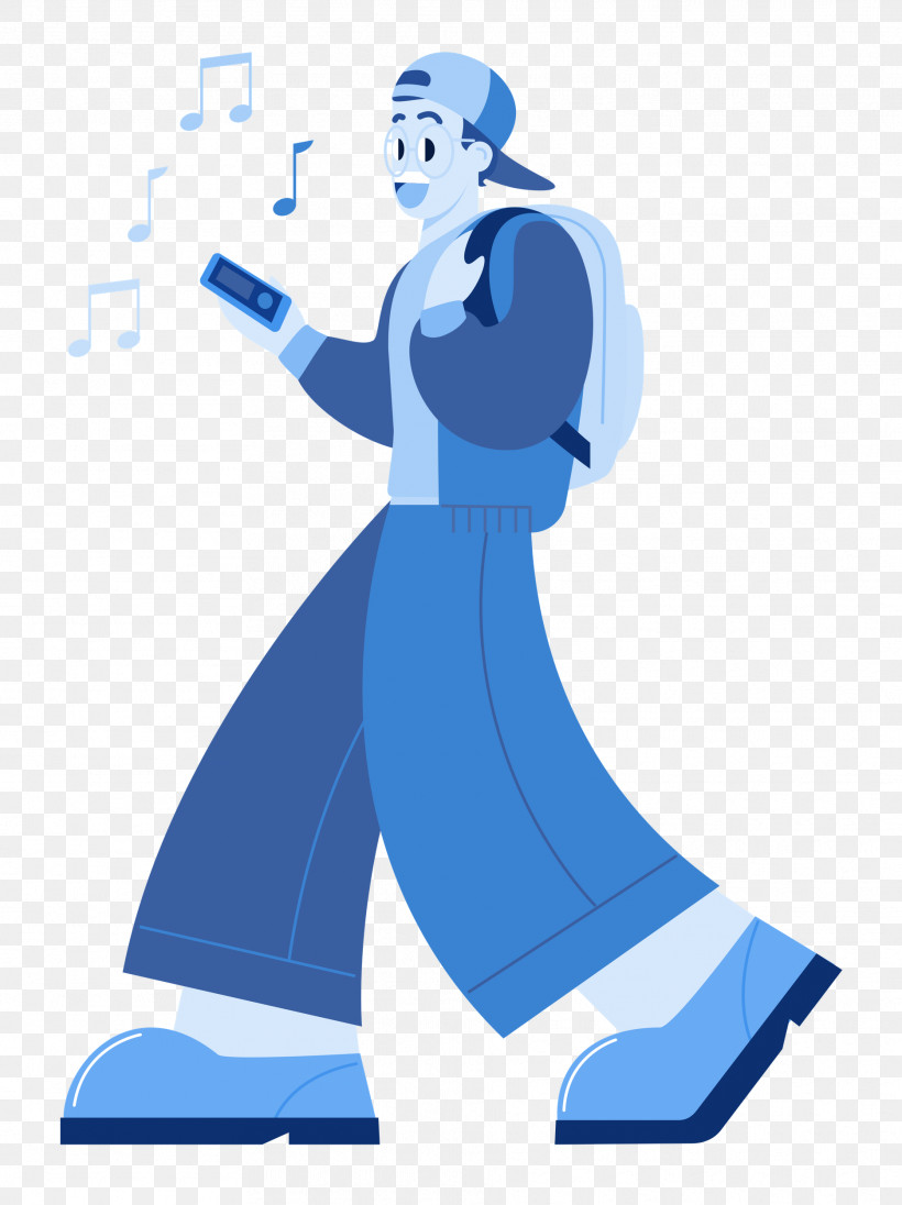 Listening Music, PNG, 1869x2500px, Listening Music, Behavior, Cartoon, Electric Blue M, Human Download Free