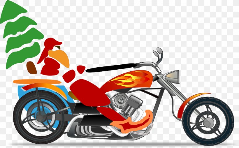 Santa Claus Wedding Invitation Scooter Motorcycle Christmas, PNG, 1280x794px, Santa Claus, Automotive Design, Chopper, Christmas, Christmas Card Download Free