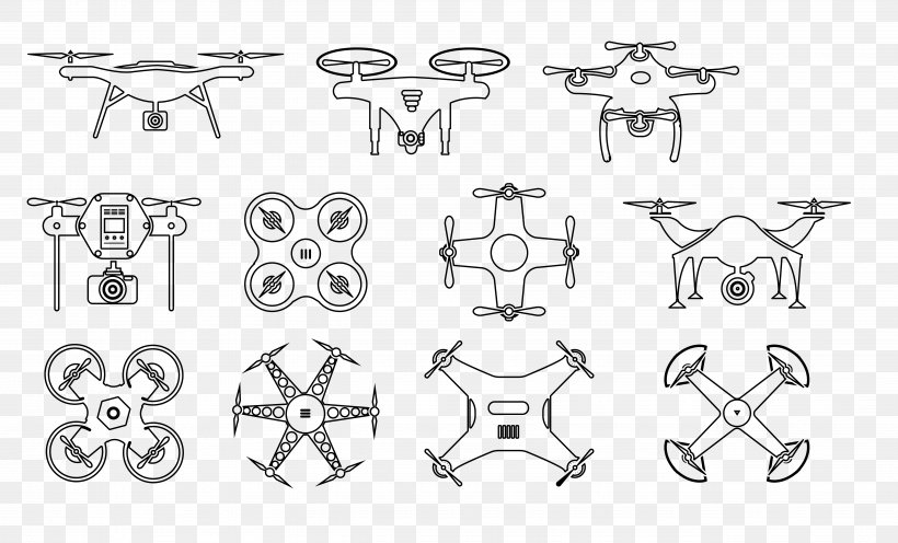 Airplane Unmanned Aerial Vehicle Flat Design Illustration, PNG, 5154x3121px, Airplane, Black And White, Body Jewelry, Cartoon, Drawing Download Free