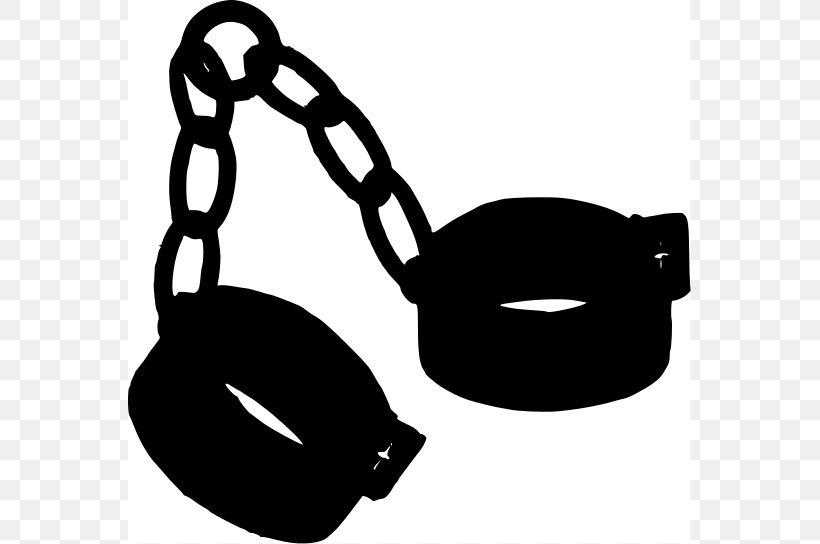 Handcuffs Silhouette Clip Art, PNG, 563x544px, Handcuffs, Black, Creative Commons License, Fashion Accessory, Free Content Download Free
