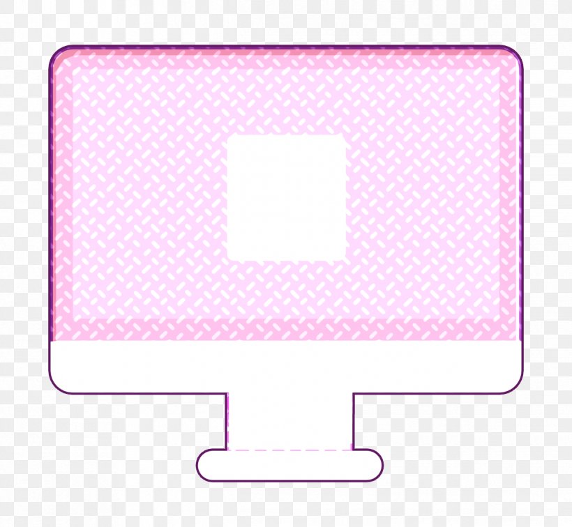 Imac Icon Basic Flat Icons Icon, PNG, 1244x1148px, Imac Icon, Basic Flat Icons Icon, Pink, Rectangle, Technology Download Free