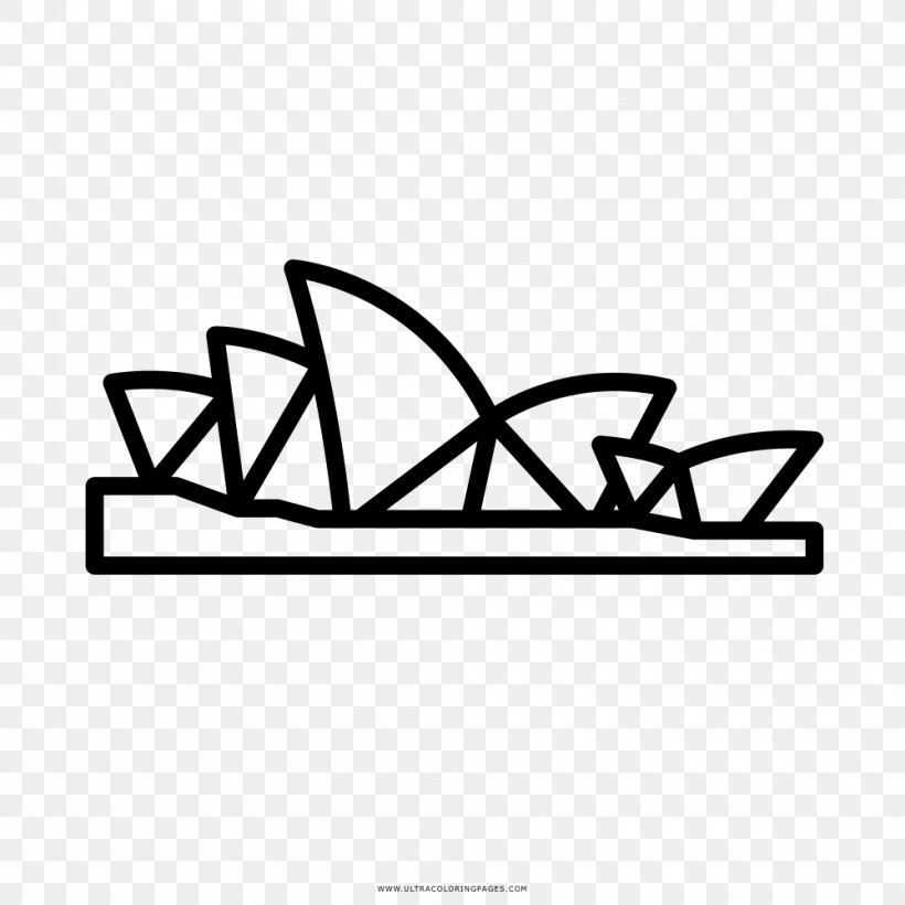 Sydney Opera House Drawing, PNG, 1000x1000px, Sydney Opera House, Area, Australia, Black And White, Brand Download Free