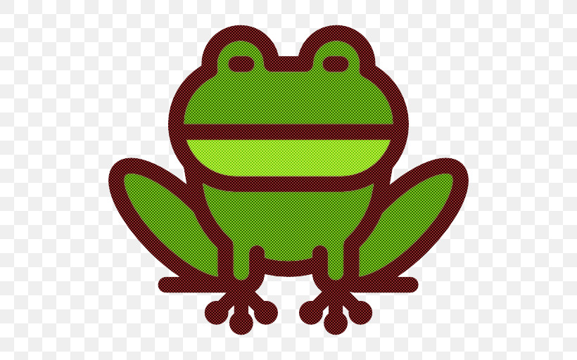 Frog Green True Frog Cartoon Hyla, PNG, 512x512px, Frog, Cartoon, Green, Hyla, Toad Download Free