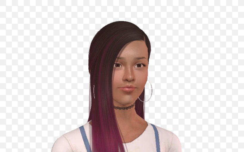 Mod The Sims Chin Headgear Dream, PNG, 512x512px, Mod The Sims, Brown Hair, Chin, Dream, Forehead Download Free