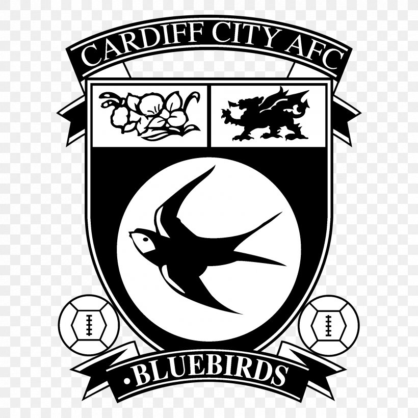 Cardiff City Stadium Cardiff City F.C. Academy English Football League 2018–19 Premier League, PNG, 2400x2400px, Cardiff City Stadium, Aaron Ramsey, Area, Artwork, Black And White Download Free