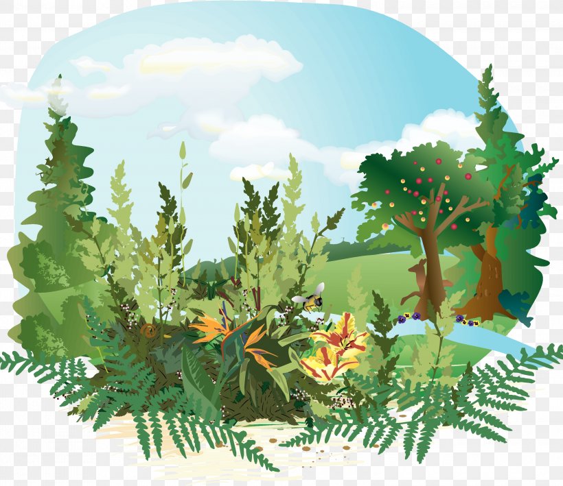 adam and eve in the garden of eden clipart