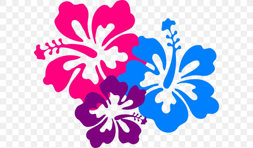 Hawaiian Hibiscus Flower Clip Art, PNG, 600x482px, Hawaii, Aloha, Cartoon, Drawing, Flora Download Free