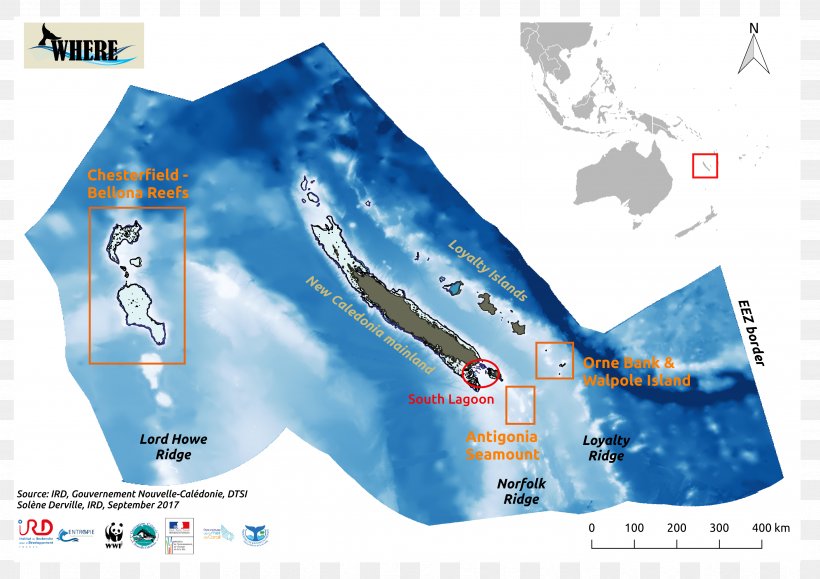 Coral Sea Geography Of New Caledonia Map Marine Mammal, PNG, 3507x2480px, Coral Sea, Ecology, Exclusive Economic Zone, Geography Of New Caledonia, Geospatial Analysis Download Free