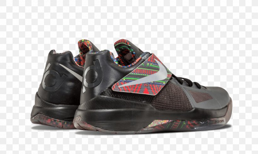 Nike Zoom KD 4 'BHM' Mens Sneakers Sports Shoes Nike Free RN Commuter 2017 Men's, PNG, 1000x600px, Nike, Athletic Shoe, Basketball Shoe, Black, Brand Download Free