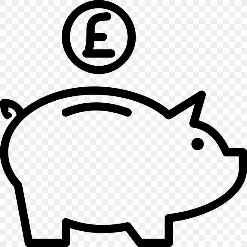 Piggy Bank Saving, PNG, 1200x1200px, Piggy Bank, Area, Bank, Banknote, Black And White Download Free