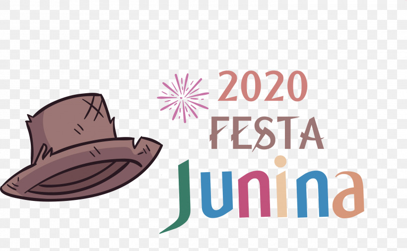 Brazilian Festa Junina June Festival Festas De São João, PNG, 3000x1853px, Brazilian Festa Junina, Festas De Sao Joao, Hat, June Festival, Logo Download Free