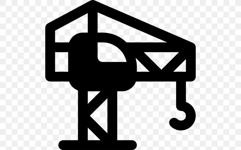 Crane Jib Clip Art, PNG, 512x512px, Crane, Area, Black And White, Brand, Jib Download Free