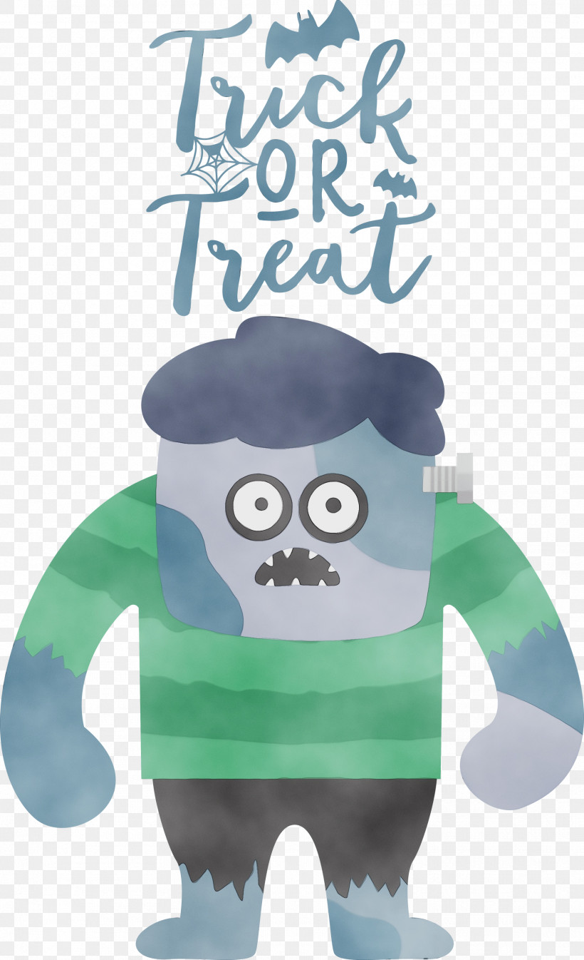 Plush Poster Turquoise M Cartoon Font, PNG, 1827x3000px, Trick Or Treat, Behavior, Cartoon, Halloween, Human Download Free