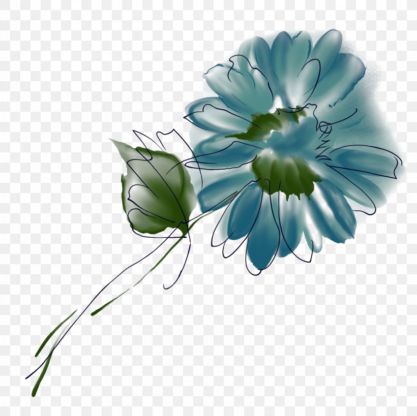 Watercolor Painting Illustration, PNG, 1181x1181px, Watercolor Painting, Blue, Cut Flowers, Daisy, Daisy Family Download Free