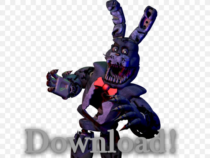 Five Nights At Freddy's 4 Nightmare 3D Computer Graphics Bonnie, PNG, 1024x768px, 3d Computer Graphics, Nightmare, Action Figure, Action Toy Figures, Animated Film Download Free