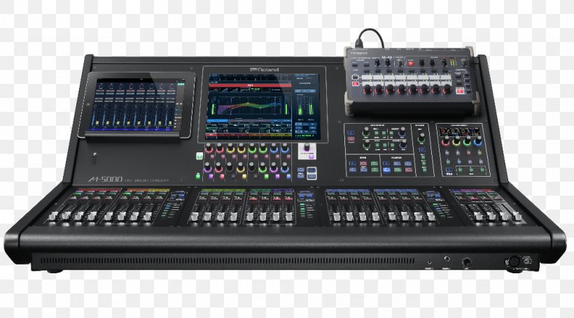 Audio Mixers Digital Mixing Console Roland Corporation Digital Data Vision Mixer, PNG, 1038x576px, Audio Mixers, Audio, Audio Equipment, Audio Mixing, Digital Data Download Free