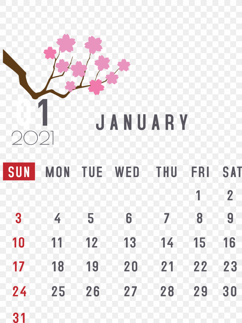 January 2021 Printable Calendar January Calendar, PNG, 2245x3000px, 2021 Calendar, January, Annual Calendar, Calendar Date, Calendar System Download Free