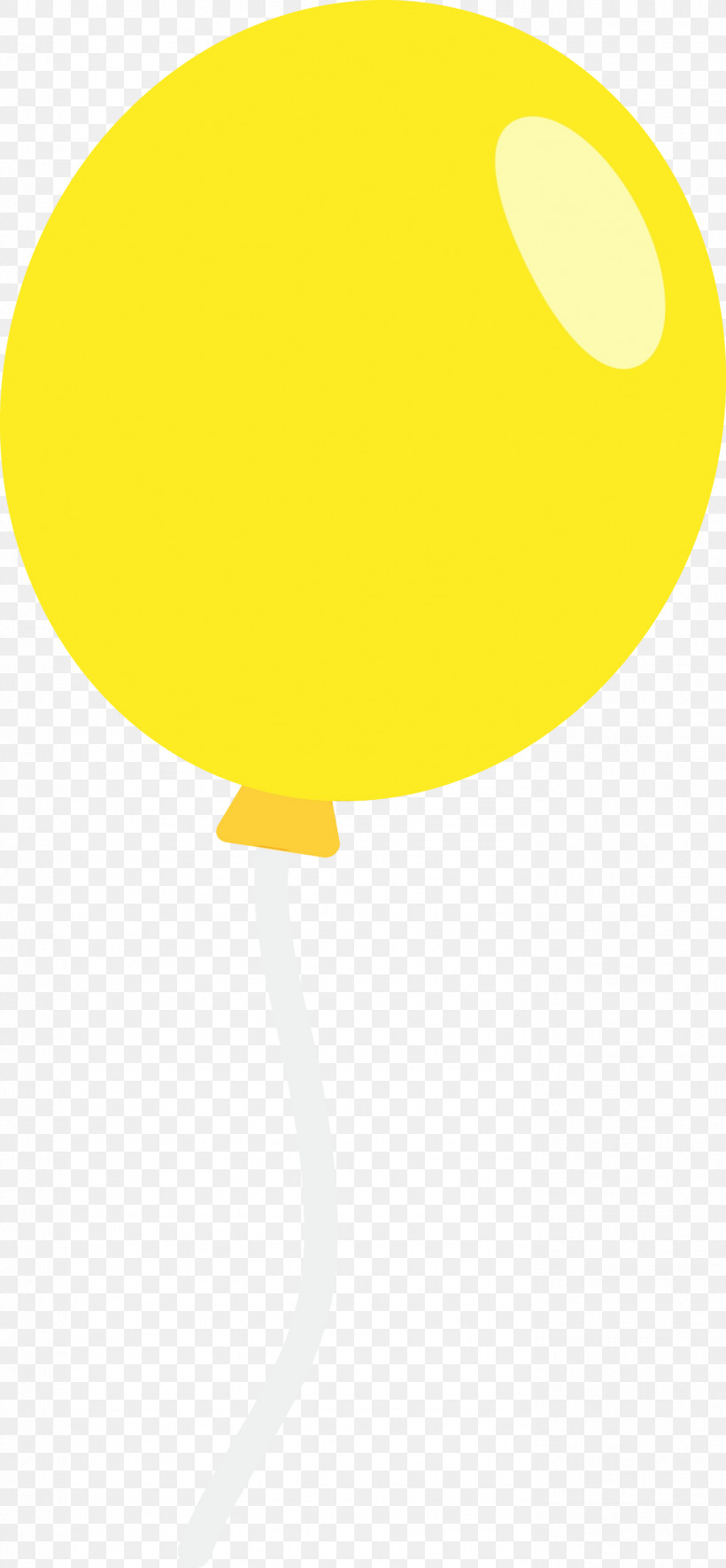 Yellow Balloon, PNG, 1389x2999px, Balloon, Paint, Watercolor, Wet Ink, Yellow Download Free