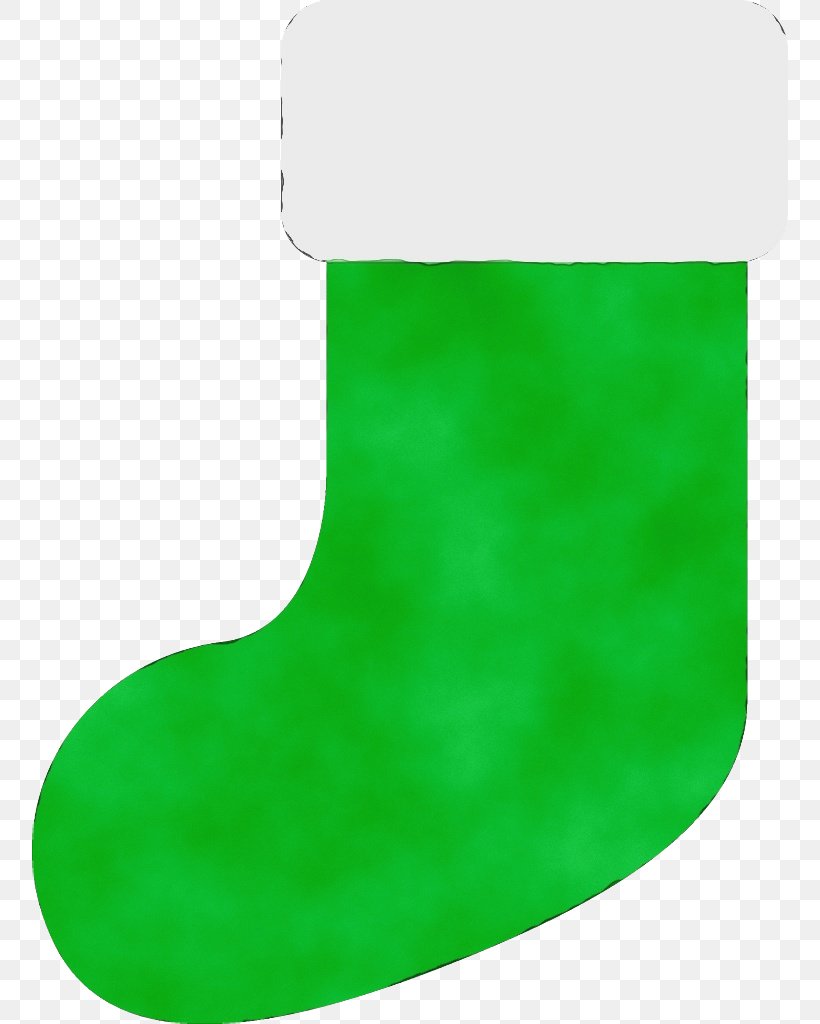 Christmas Stocking, PNG, 756x1024px, Watercolor, Christmas Decoration, Christmas Stocking, Green, Interior Design Download Free