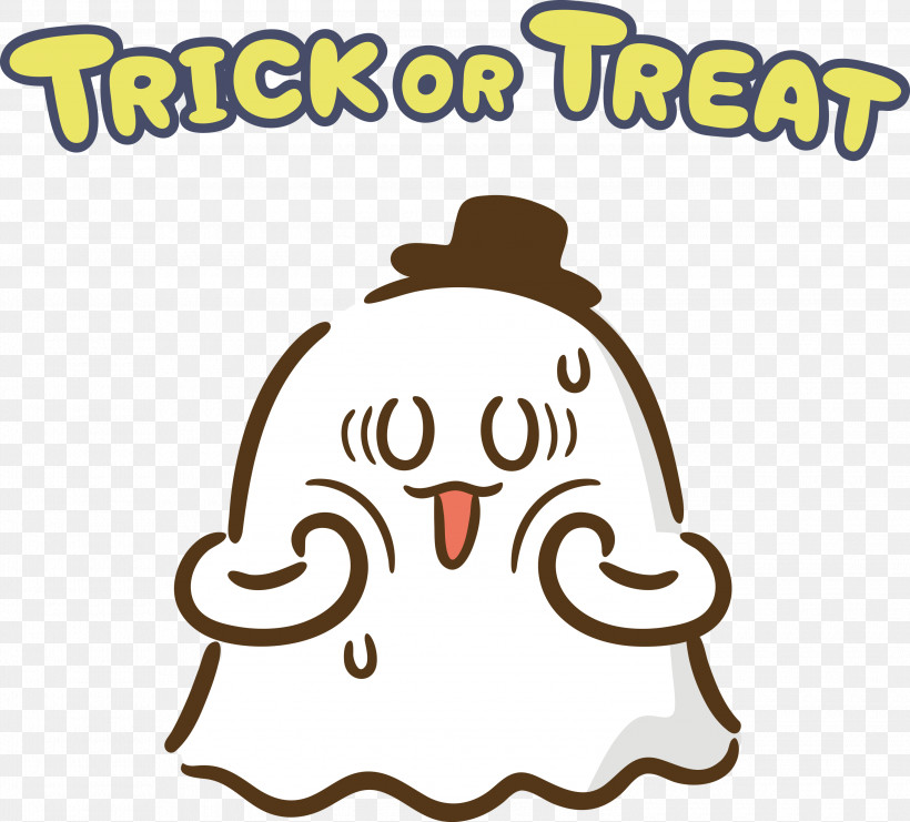 TRICK OR TREAT Happy Halloween, PNG, 3000x2712px, Trick Or Treat, Behavior, Biology, Cartoon, Geometry Download Free