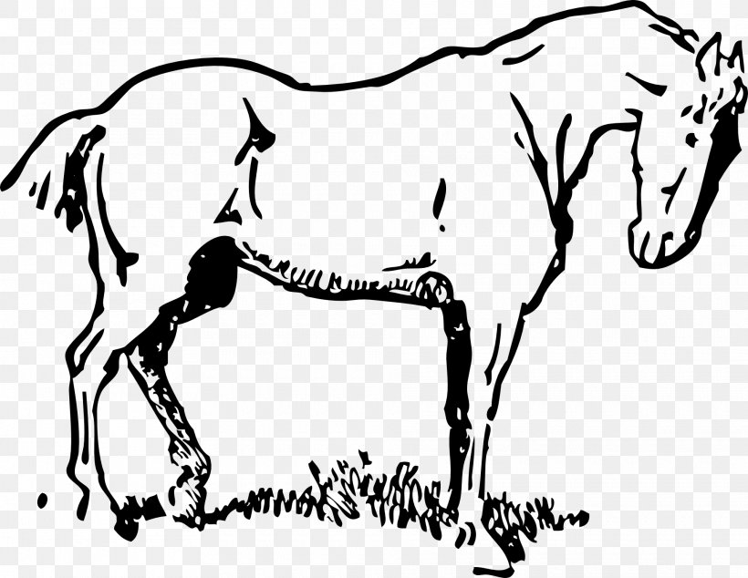 Draft Horse Clip Art White Free Content, PNG, 1920x1486px, Horse, Animal Figure, Art, Black, Blackandwhite Download Free