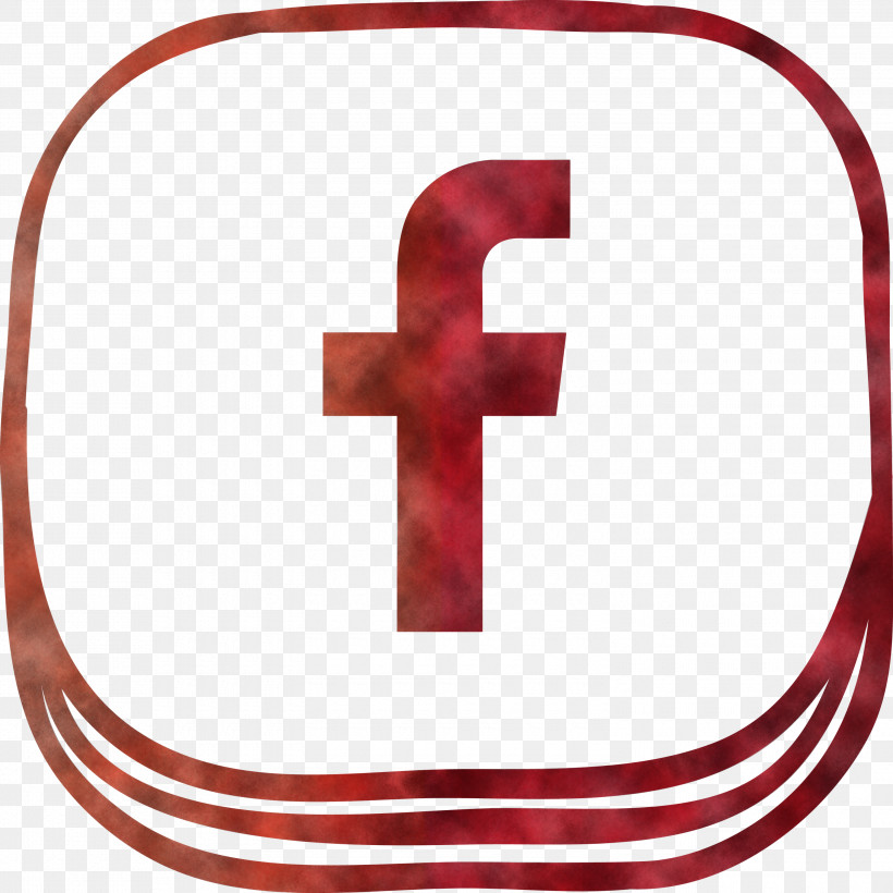 Facebook Red Logo, PNG, 3000x3000px, Facebook Red Logo, Area, Human Body, Jewellery, Line Download Free
