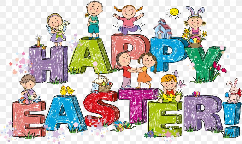 Easter Bunny Child Egg Hunt Clip Art, PNG, 3210x1917px, Easter Bunny, Area, Art, Cartoon, Child Download Free
