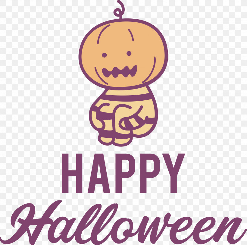 Happy Halloween, PNG, 3000x2977px, Happy Halloween, Geometry, Happiness, Line, Logo Download Free