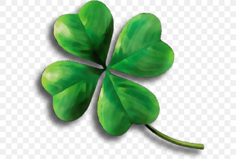 Shamrock, PNG, 600x555px, Watercolor, Clover, Flower, Green, Leaf Download Free