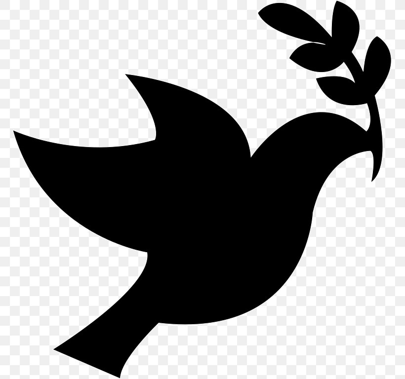 Columbidae Doves As Symbols Peace Symbols Domestic Pigeon Clip Art, PNG, 768x768px, Columbidae, Artwork, Beak, Bird, Black And White Download Free