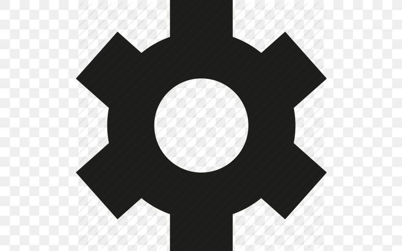 Gear Symbol Website, PNG, 512x512px, Gear, Black, Black And White, Brand, Ico Download Free