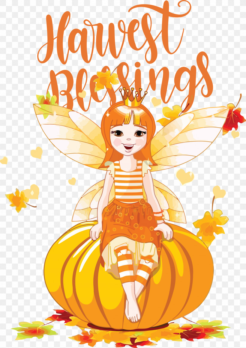 Harvest Blessings Thanksgiving Autumn, PNG, 2117x3000px, Harvest Blessings, Autumn, Cdr, Drawing, Fairy Download Free