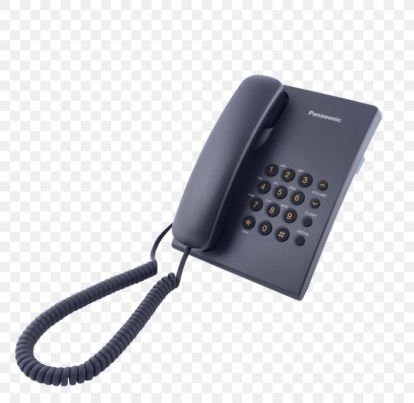 Panasonic KX-TS500PDB Black Telephone Home & Business Phones VoIP Phone, PNG, 800x800px, Panasonic Kxts500pdb Black, Business Telephone System, Corded Phone, Cordless Telephone, Electronics Download Free