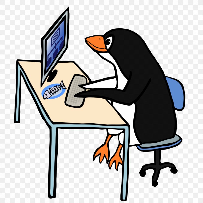 Penguin Tux Computer Clip Art Image, PNG, 1200x1200px, Penguin, Bird, Computer, Flightless Bird, Furniture Download Free