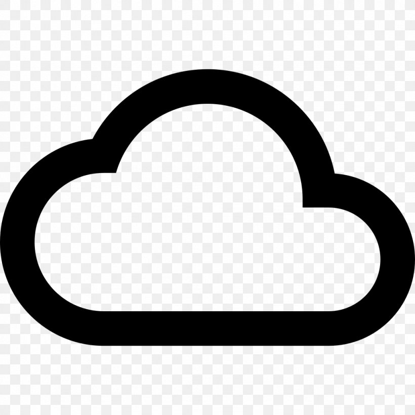 Cloud Computing Cloud Storage Symbol, PNG, 1024x1024px, Cloud Computing, Area, Black And White, Body Jewelry, Cloud Storage Download Free