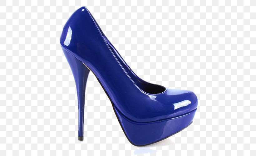 Cobalt Blue Heel, PNG, 500x500px, Cobalt Blue, Basic Pump, Blue, Cobalt, Electric Blue Download Free
