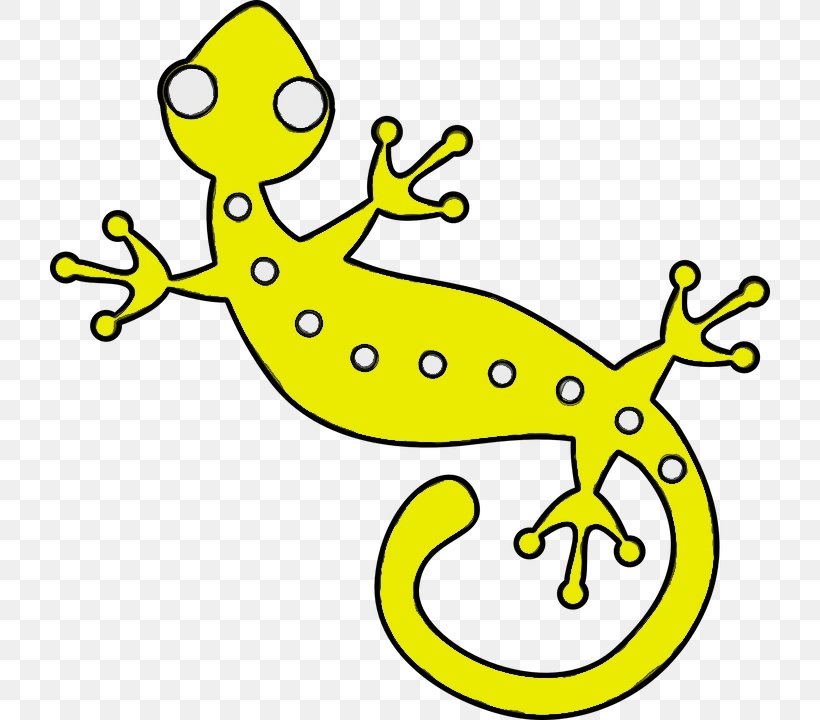 White Yellow Green Clip Art Cartoon, PNG, 720x720px, Watercolor, Cartoon, Gecko, Green, Lizard Download Free