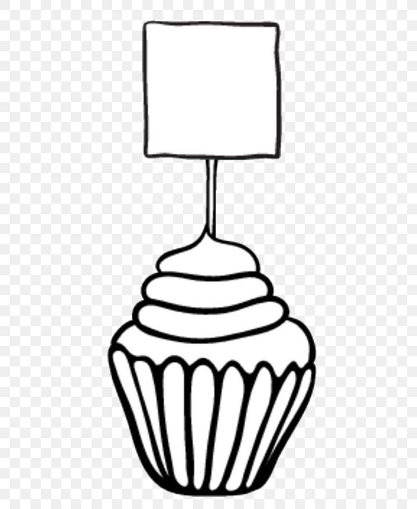Cupcake Drawing Clip Art, PNG, 584x1000px, Cupcake, Black And White, Cake, Confectionery, Cookware And Bakeware Download Free