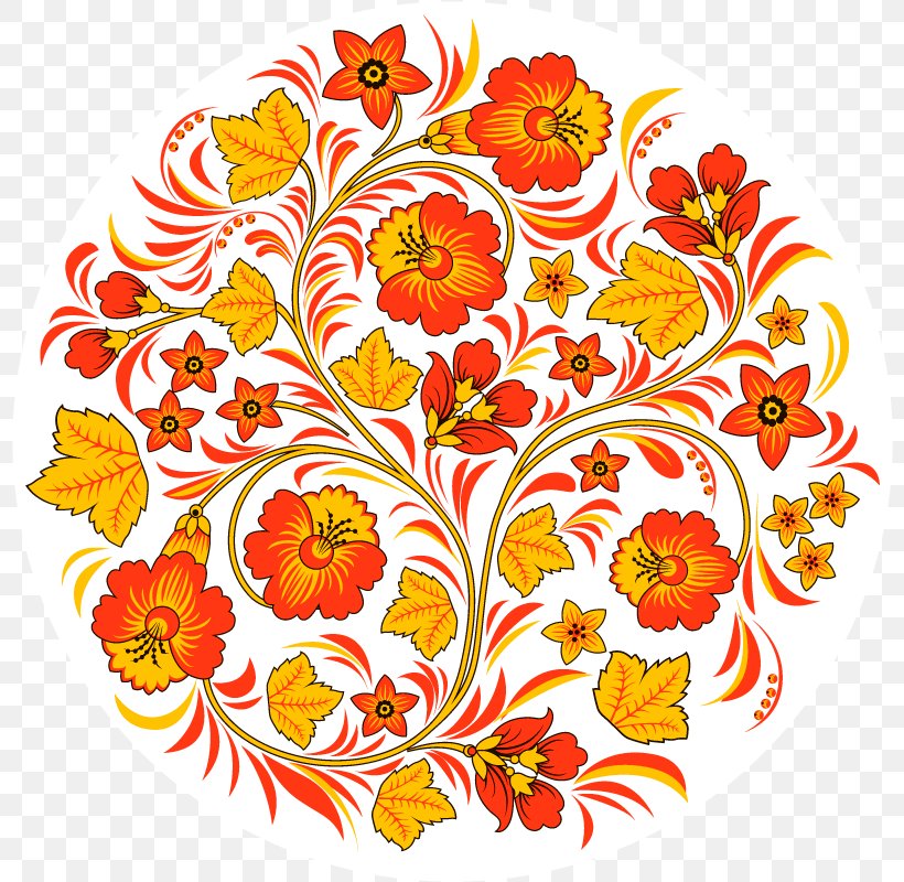 Khokhloma Royalty-free Image Illustration Russian Language, PNG, 800x800px, 2018, Khokhloma, Botany, Cut Flowers, Drawing Download Free