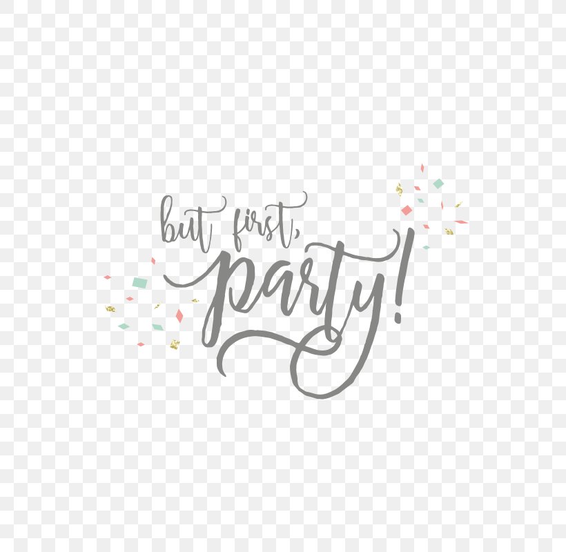 Logo Party Calligraphy Design Illustration, PNG, 800x800px, Logo, Art, Artwork, Bachelorette Party, Balloon Download Free