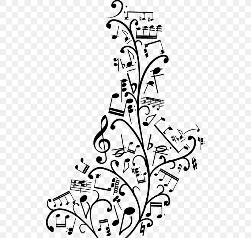Wall Decal Musical Note Clef Art, PNG, 520x778px, Watercolor, Cartoon, Flower, Frame, Heart Download Free