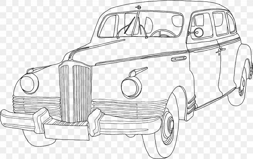 Car Drawing Euclidean Vector, PNG, 4640x2934px, Car, Automotive Design, Automotive Exterior, Black And White, Brand Download Free