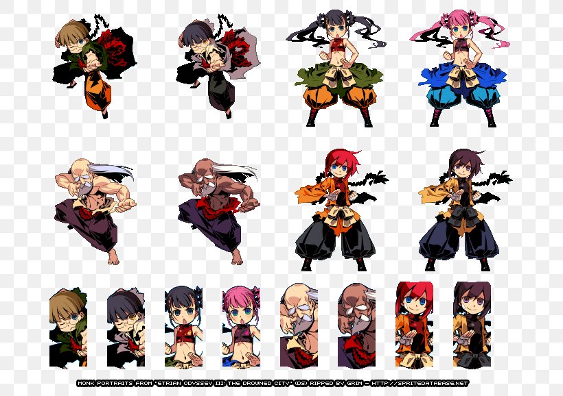 Etrian Odyssey III: The Drowned City PlayStation Super Nintendo Entertainment System Sprite, PNG, 758x578px, Etrian Odyssey Iii The Drowned City, Action Figure, Cartoon, Etrian Odyssey, Fictional Character Download Free