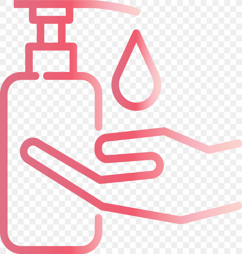 Hygiene Clean Wash Water Clean Coronavirus Protection, PNG, 2860x3000px, Hygiene Clean, Coronavirus Protection, Line, Pink, Wash Water Clean Download Free