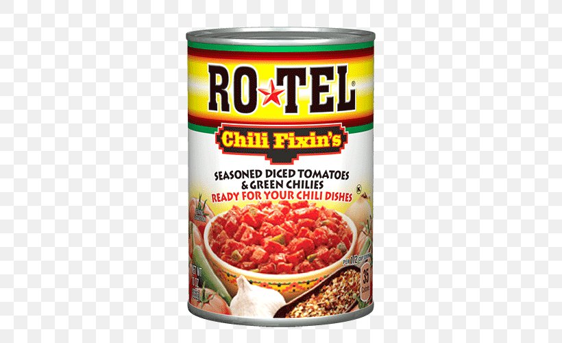Ro-Tel Chili Pepper Tomato Spice Dicing, PNG, 500x500px, Rotel, Can, Canning, Chili Pepper, Condiment Download Free