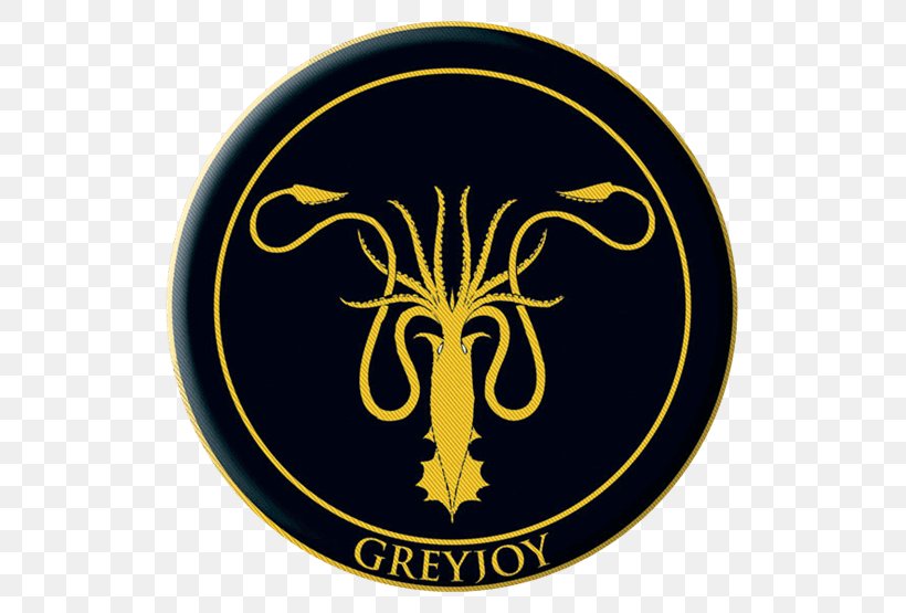 Theon Greyjoy Euron Greyjoy Daenerys Targaryen Tyrion Lannister House Greyjoy, PNG, 555x555px, Theon Greyjoy, Badge, Brand, Crest, Daenerys Targaryen Download Free