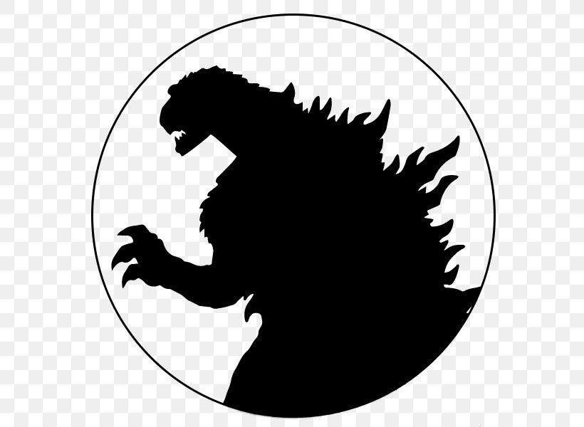 Godzilla: Monster Of Monsters Silhouette Clip Art, PNG, 600x600px, Godzilla, Art, Black, Black And White, Carnivoran Download Free