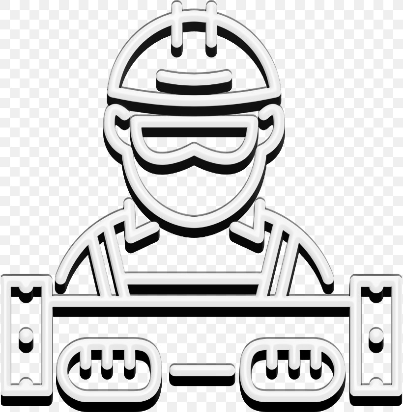 Helmet Icon Buildings Icon People Working Icon, PNG, 816x840px, Helmet Icon, Black, Black And White, Buildings Icon, Cartoon Download Free